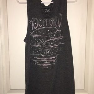 XS Grey Purple White Muscle Tee